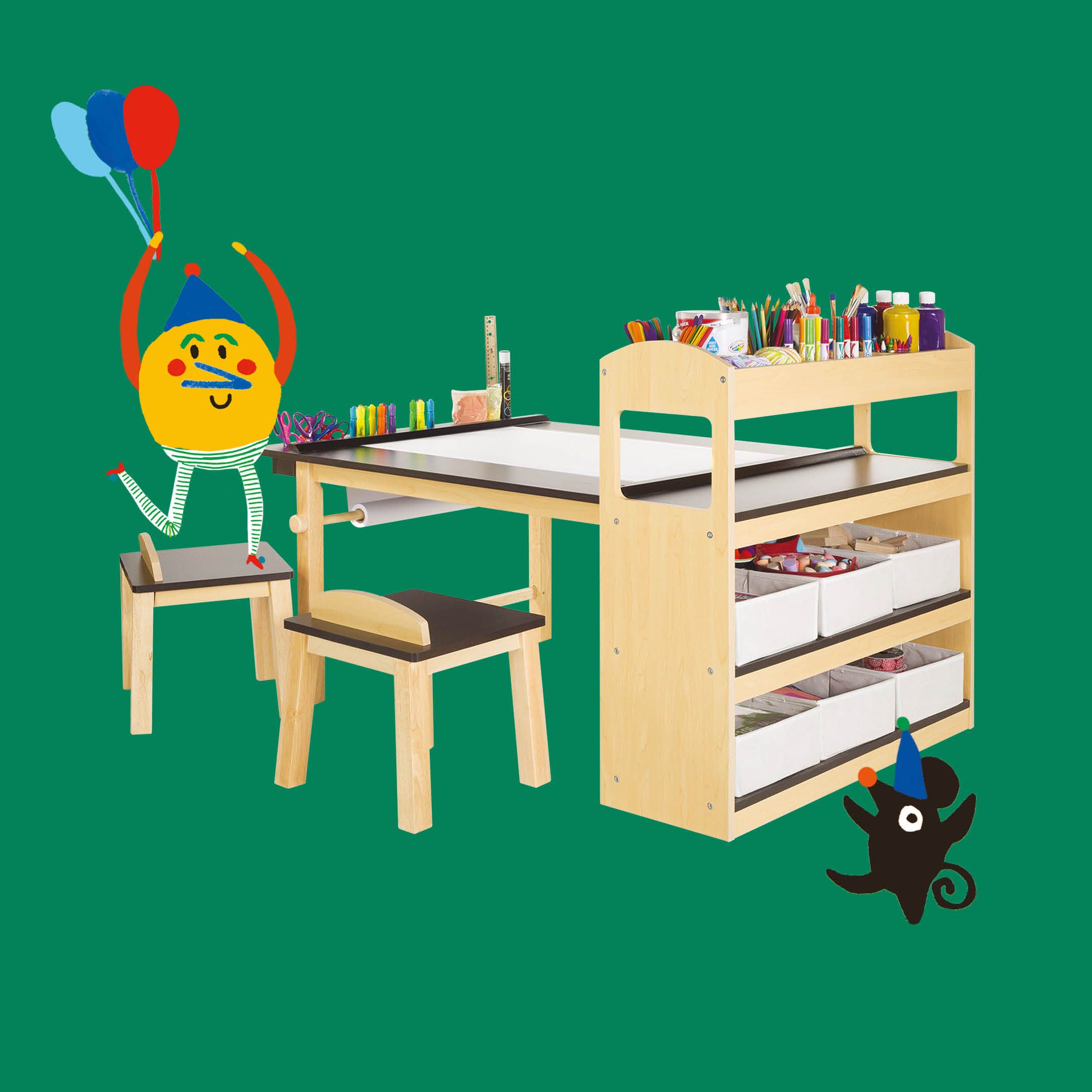 Guidecraft's artist table