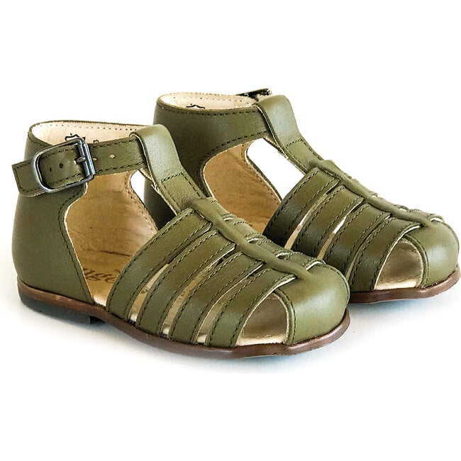 Jules T-Strap Sandal, Kaki