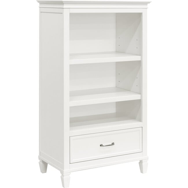 Darlington Assembled Bookcase, Warm White
