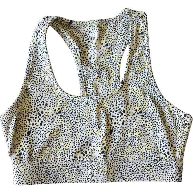 Adult Sports Bra, Neon Animal