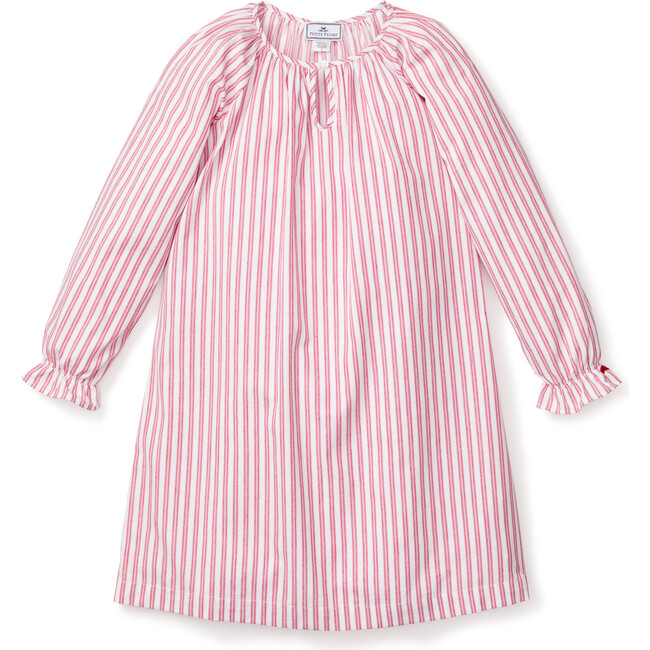 Nightgown, Antique Red Ticking