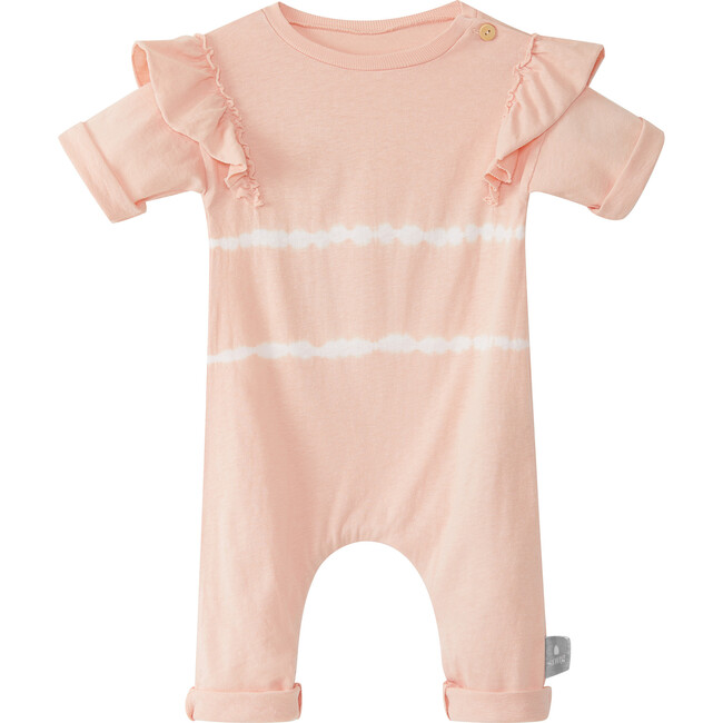 Striped Ruffle Jumpsuit, Pink