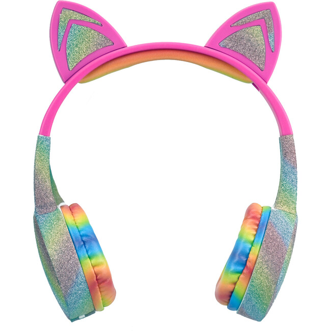 Stereo Bluetooth Rainbow Glitter Kids Headphones - Musical - 2