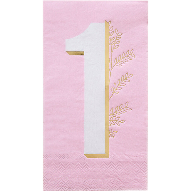 Onederland Guest Napkins, Pink