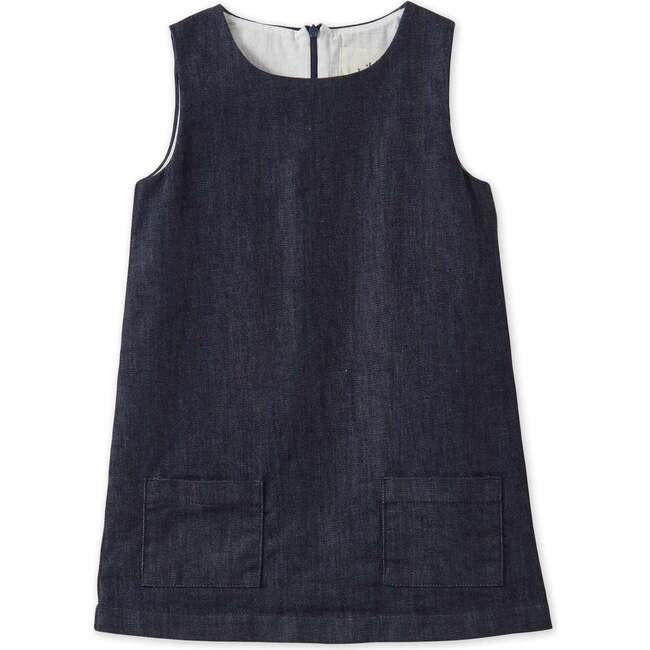 Organic Denim Dress, Blue