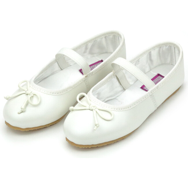 Alia Ballerina Flat, Pearl White