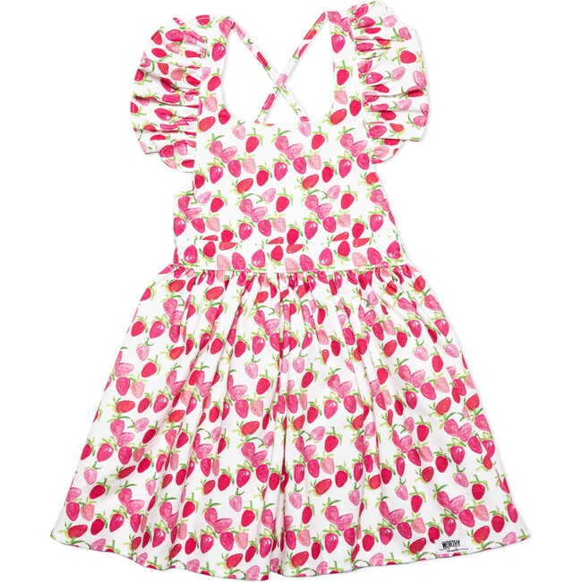 Ruffle Sleeve Dress, Strawberries