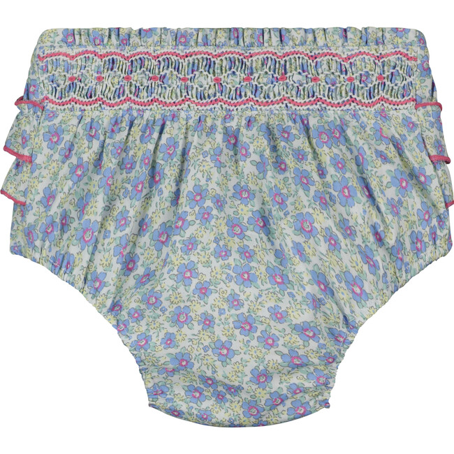 Leia Ruffle Floral Bloomer, Blue