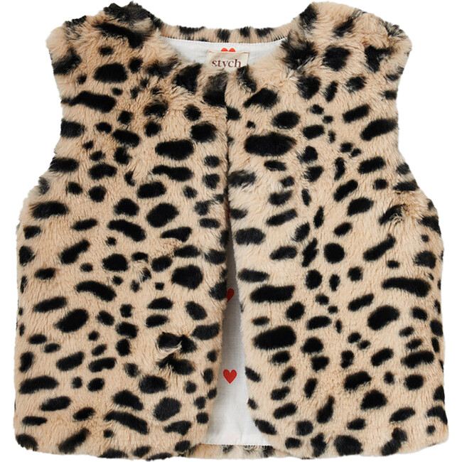 Faux Fur Leopard Gilet