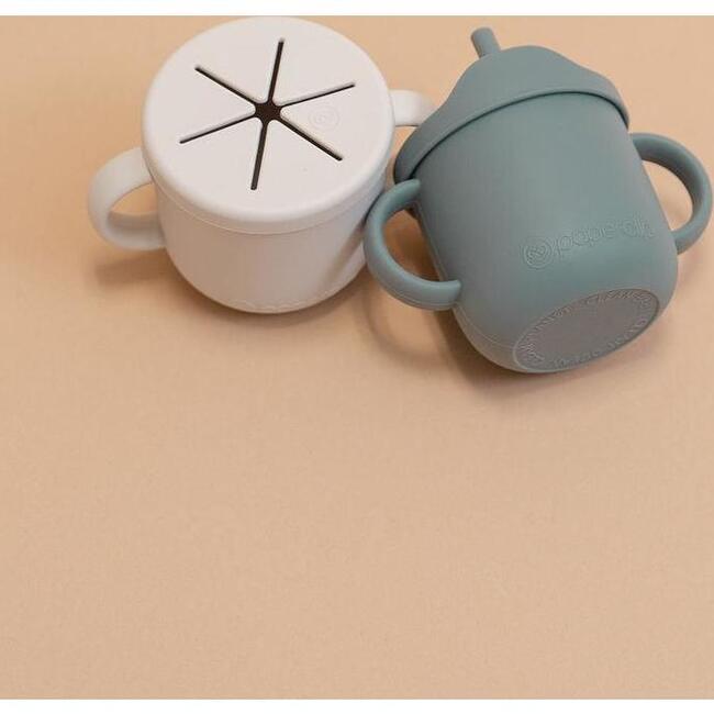 Silicone Sippy & Snack Cup With Lid, Mushroom - Food Storage - 2