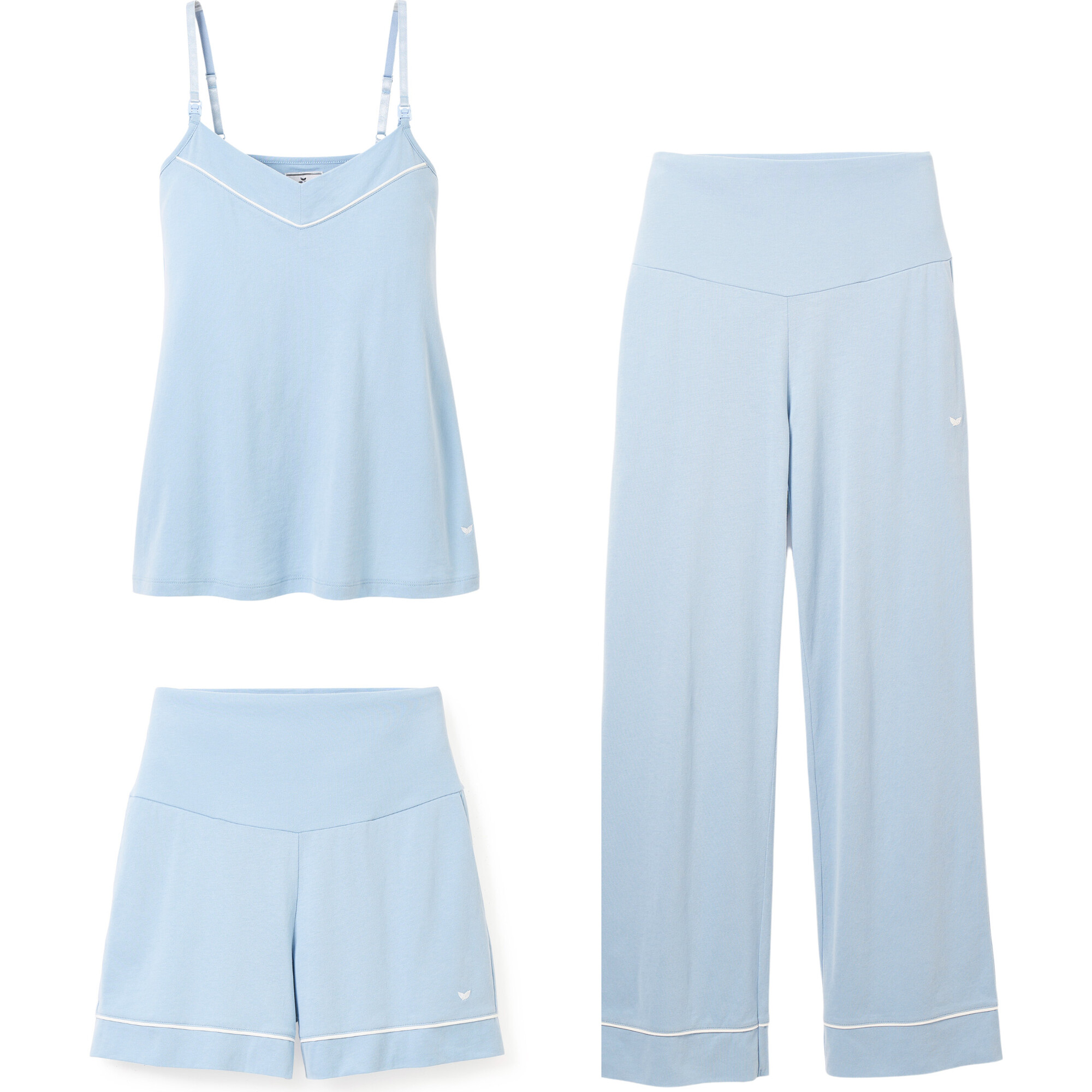 Maternity Basics Set, Periwinkle - Pajamas - 1