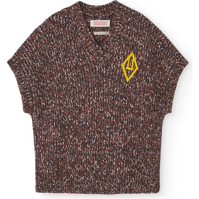 Symbol Bat Vest, Brown