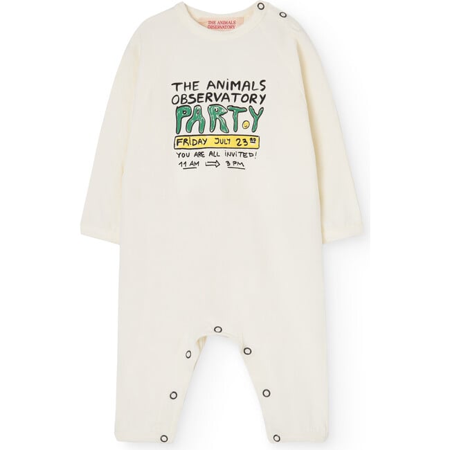 Party Baby Owl Onesie, White