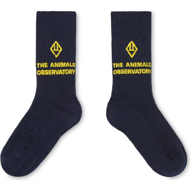 Baby Worm Socks, Deep Blue