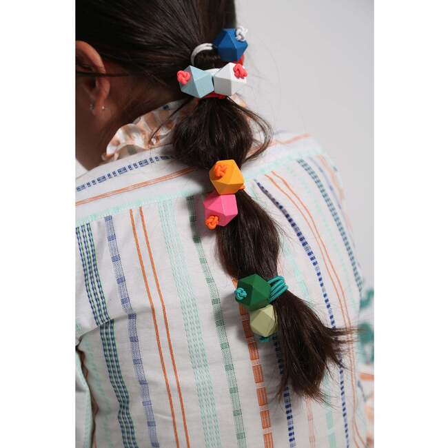 Genoveva Tokyo Ties (Set of 4), Rainbow - Hair Accessories - 2