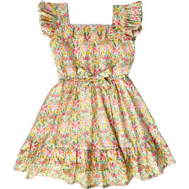 Zoe Girl Dress With Headband, Made With Liberty Fabric
