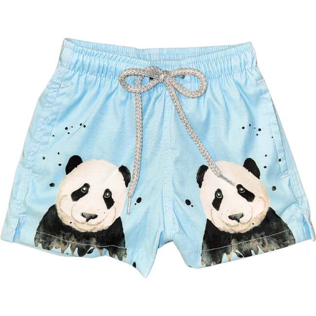 The Panda Party - Blue - Boys Swim Trunks UPF 50+