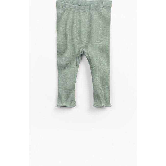 Ribbed Leggings, Green