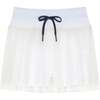 Girls Pleated Skort, White - Skirts - 1 - thumbnail